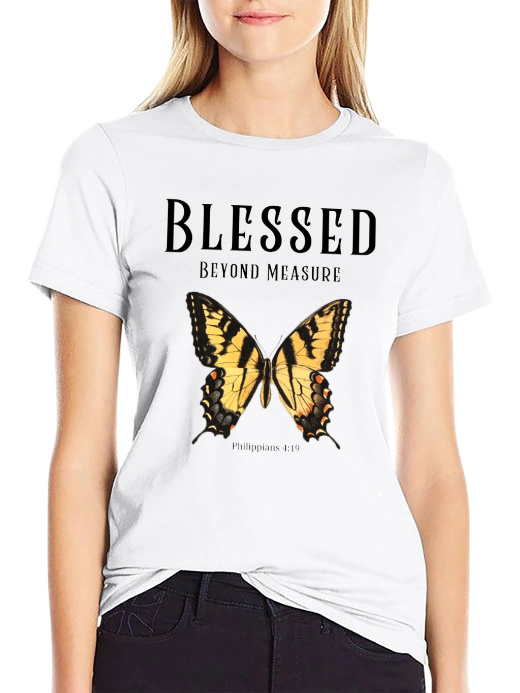 Blessed Butterfly Graphic T-Shirt