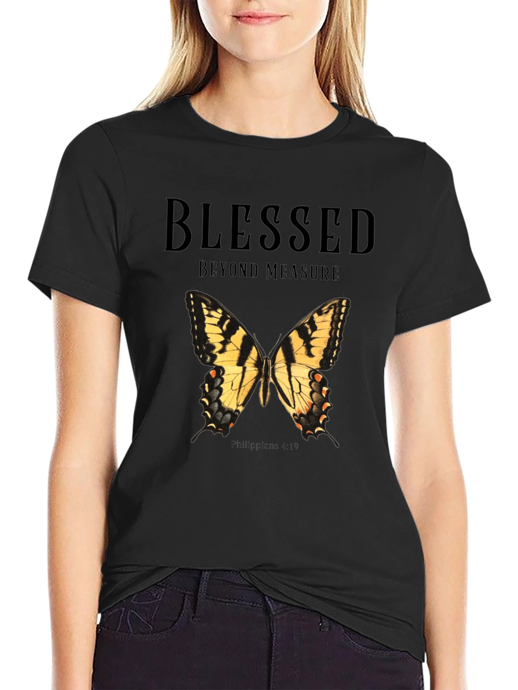 Blessed Butterfly Graphic T-Shirt