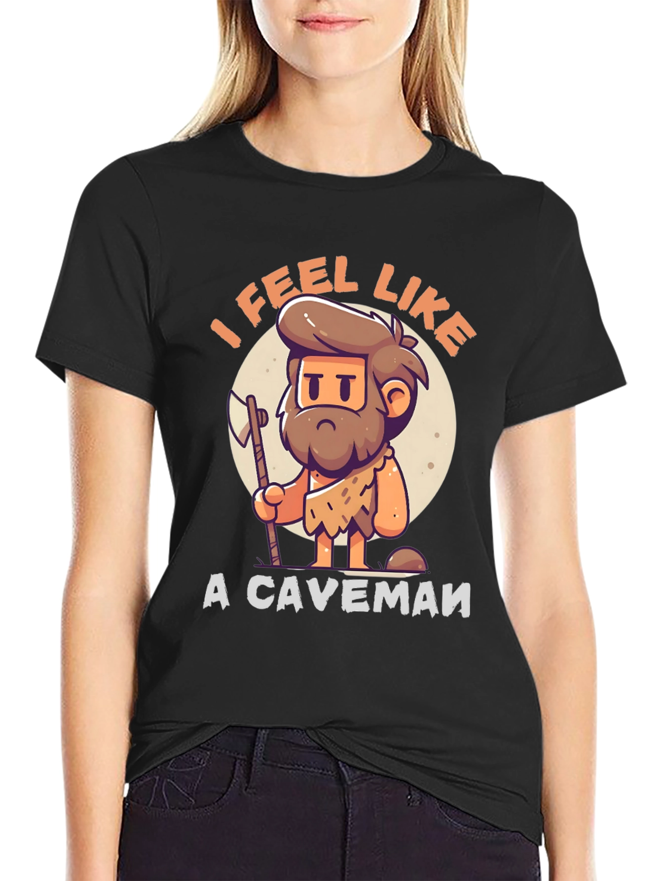 I Feel Like A Caveman T-Shirt - Funny Cartoon Tee
