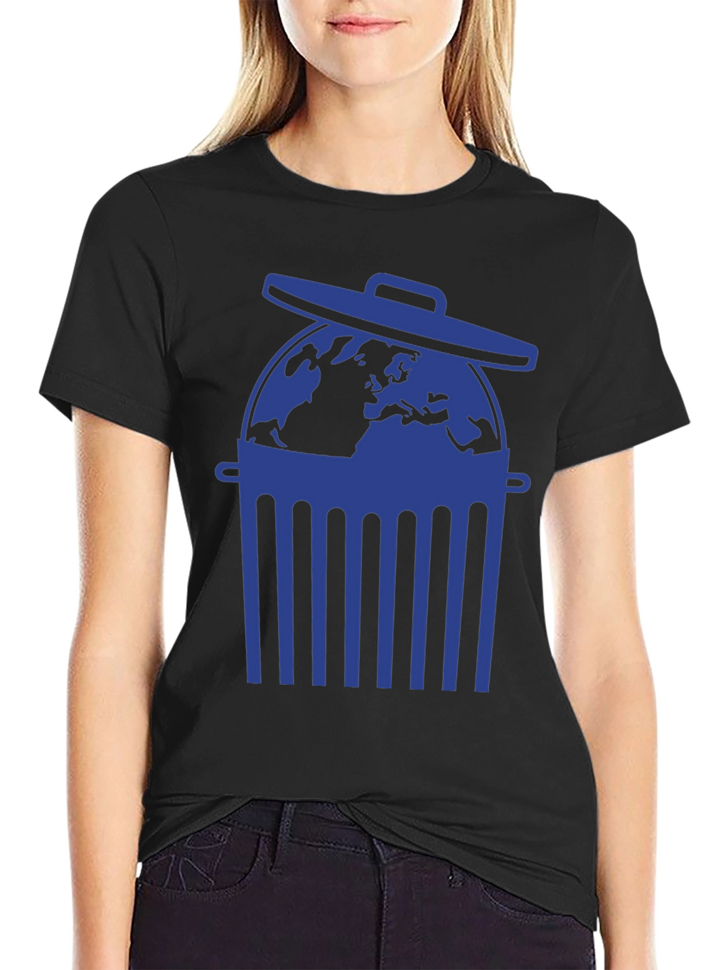 Earth in Trash Can Graphic Tee