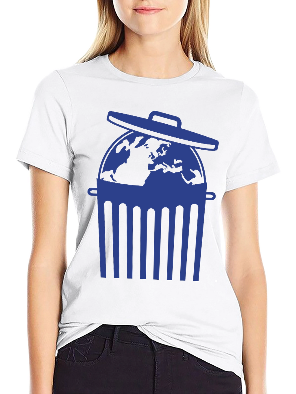 Earth in Trash Can Graphic Tee