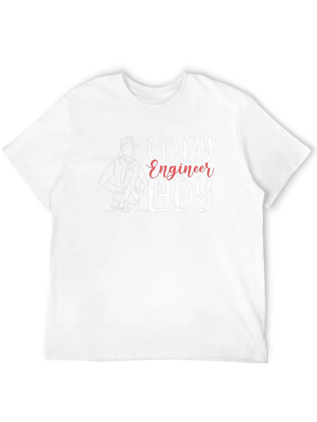 Crazy Engineer Lady T-Shirt - Black Tee