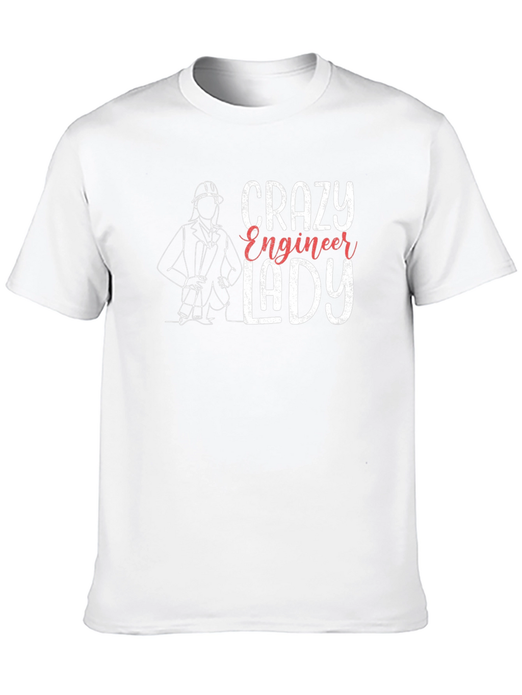 Crazy Engineer Lady T-Shirt - Black Tee