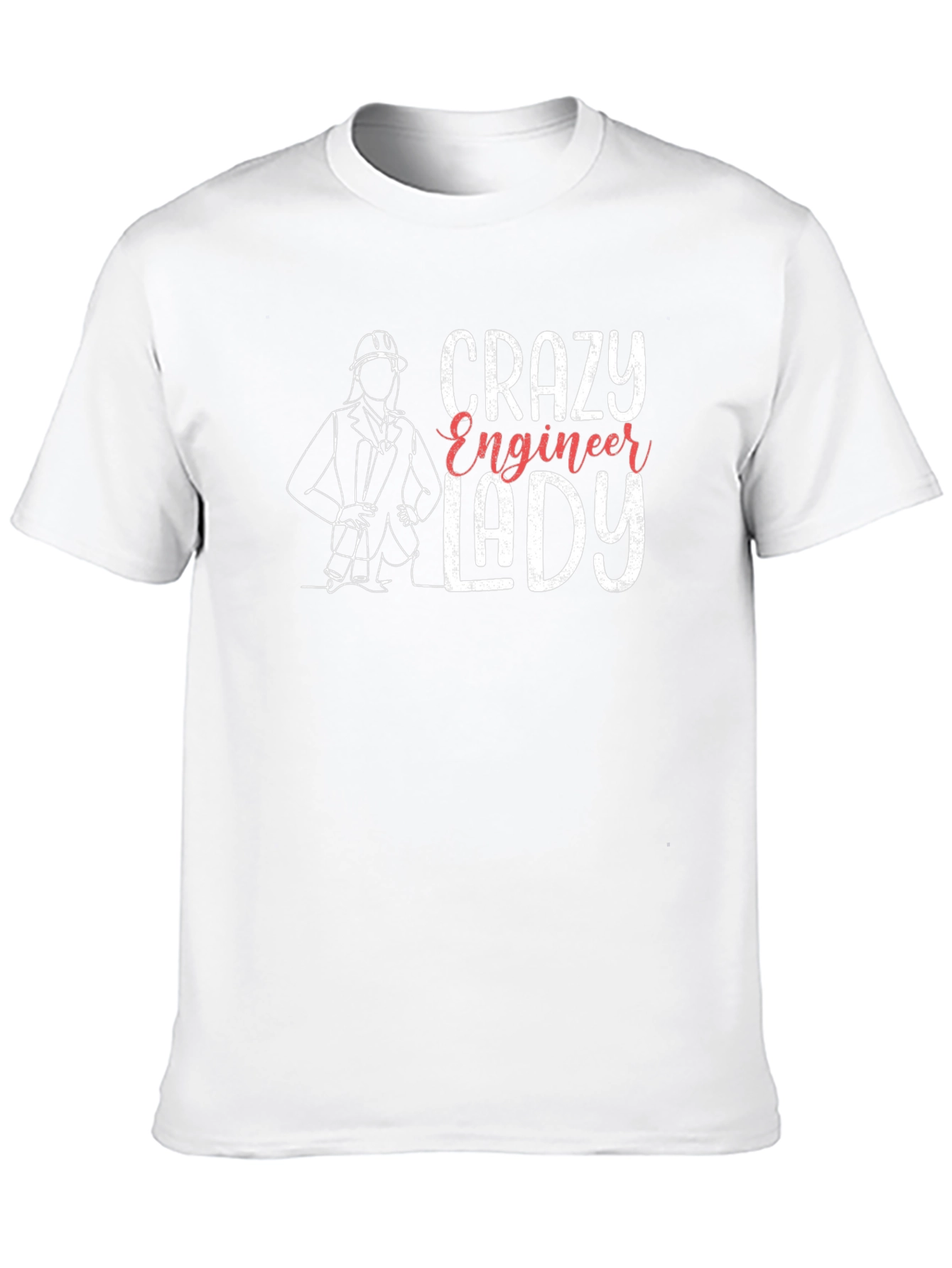 Crazy Engineer Lady T-Shirt - Black Tee