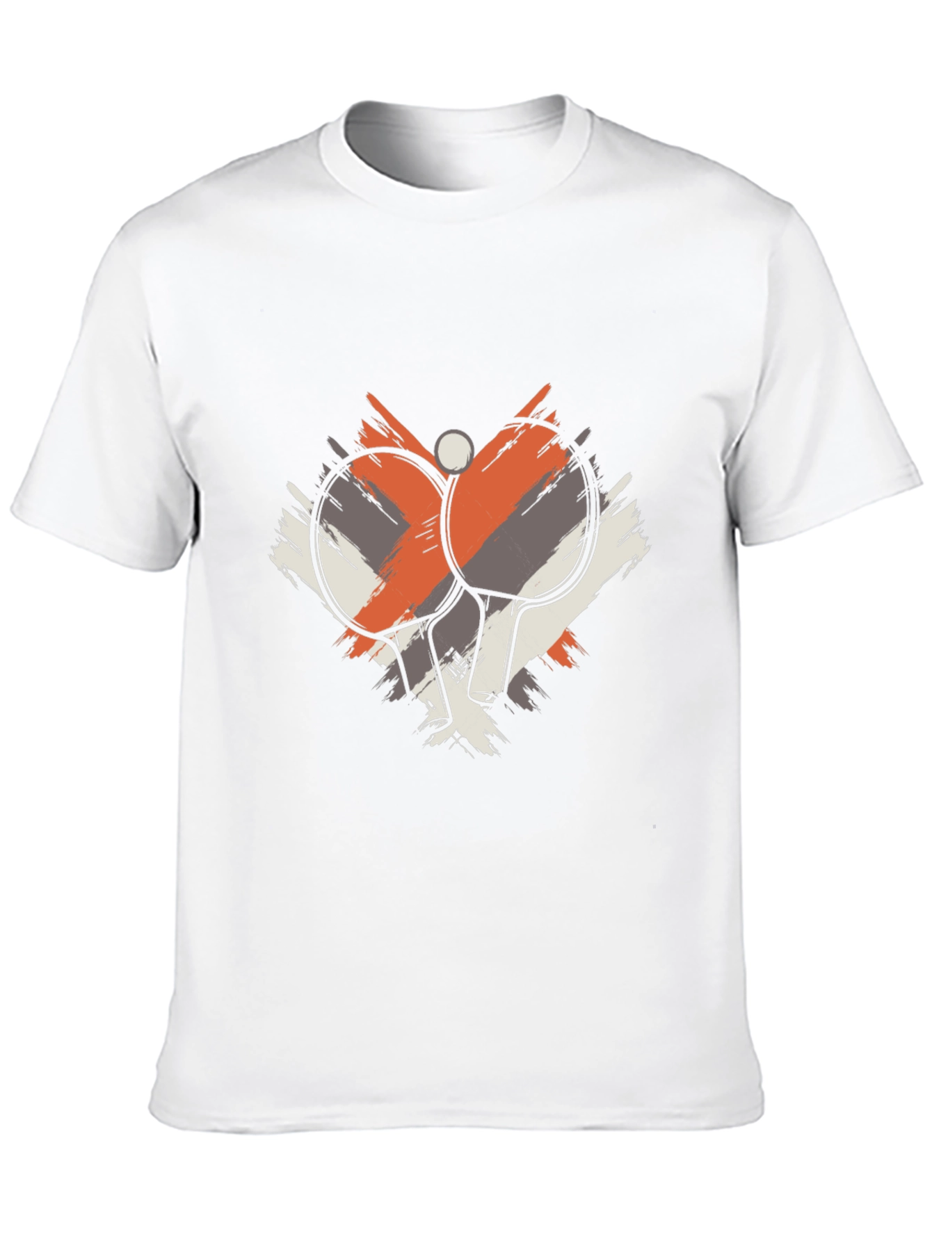 Ping Pong Paddles Graphic Tee - Black Cotton