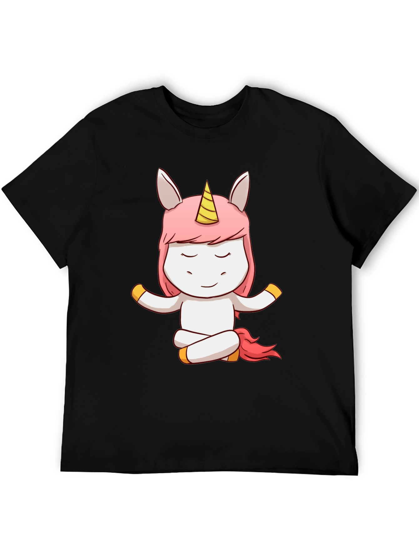 Unicorn Yoga T-Shirt - Meditating Cartoon Tee