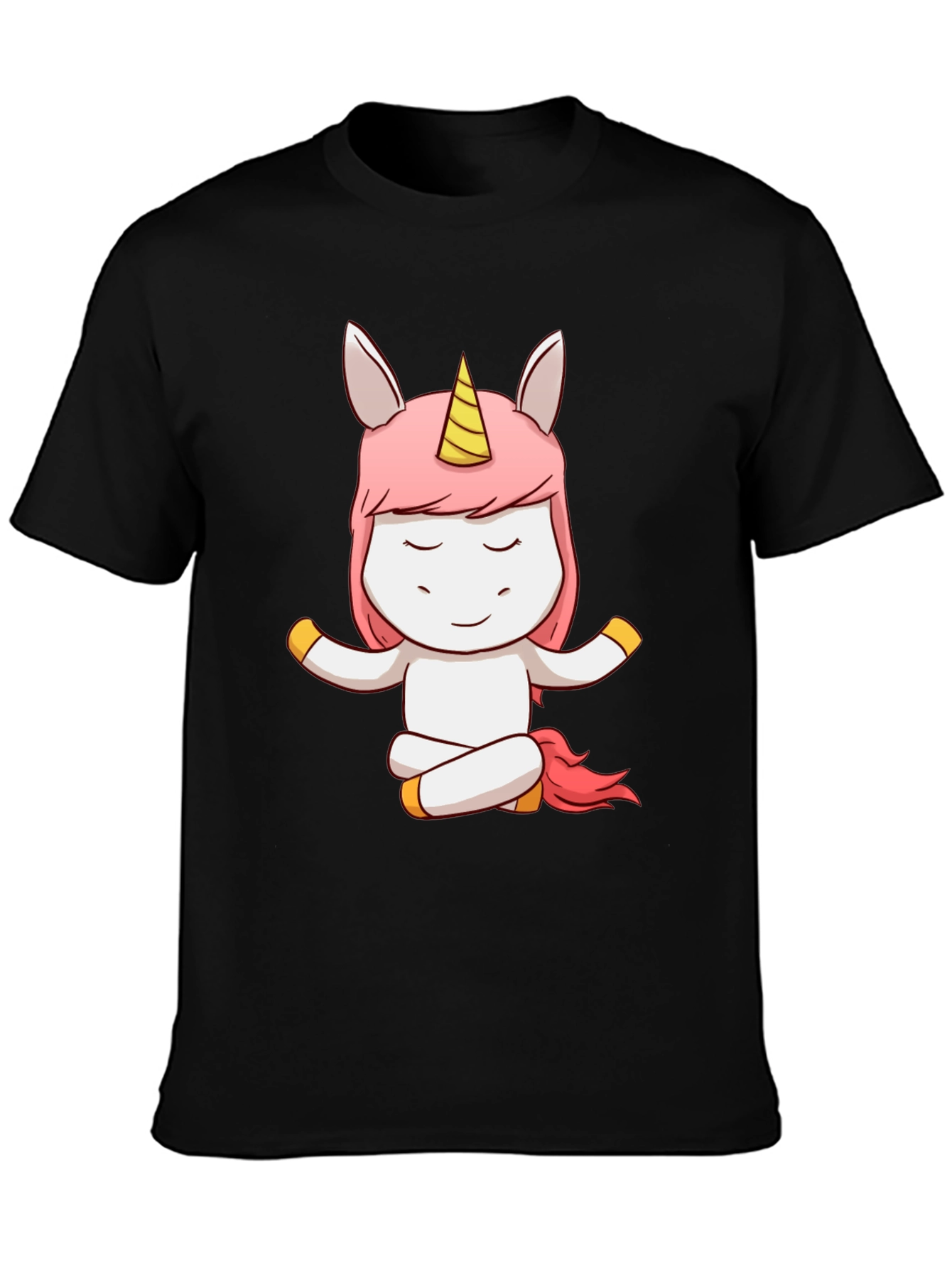 Unicorn Yoga T-Shirt - Meditating Cartoon Tee
