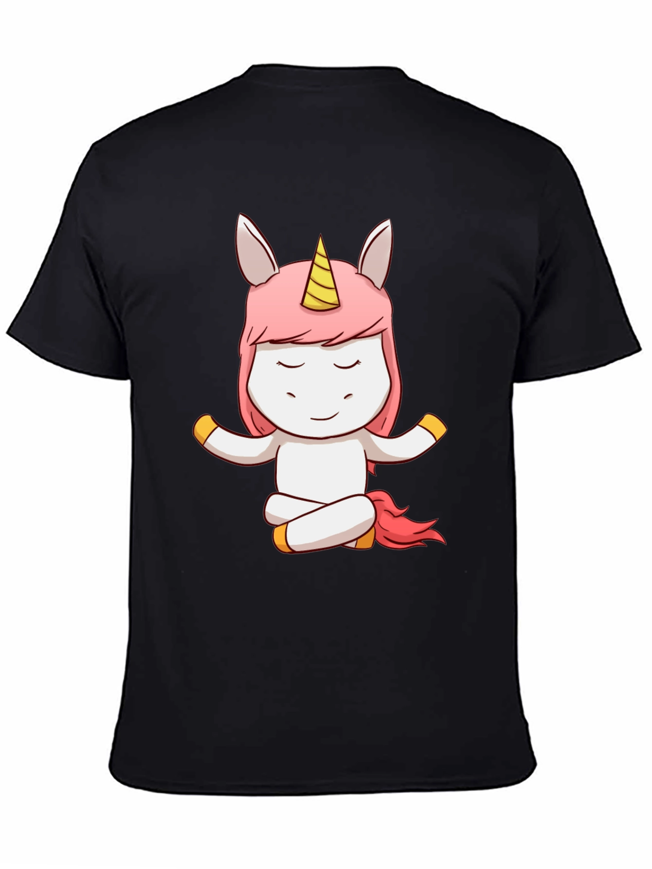 Unicorn Yoga T-Shirt - Meditating Cartoon Tee