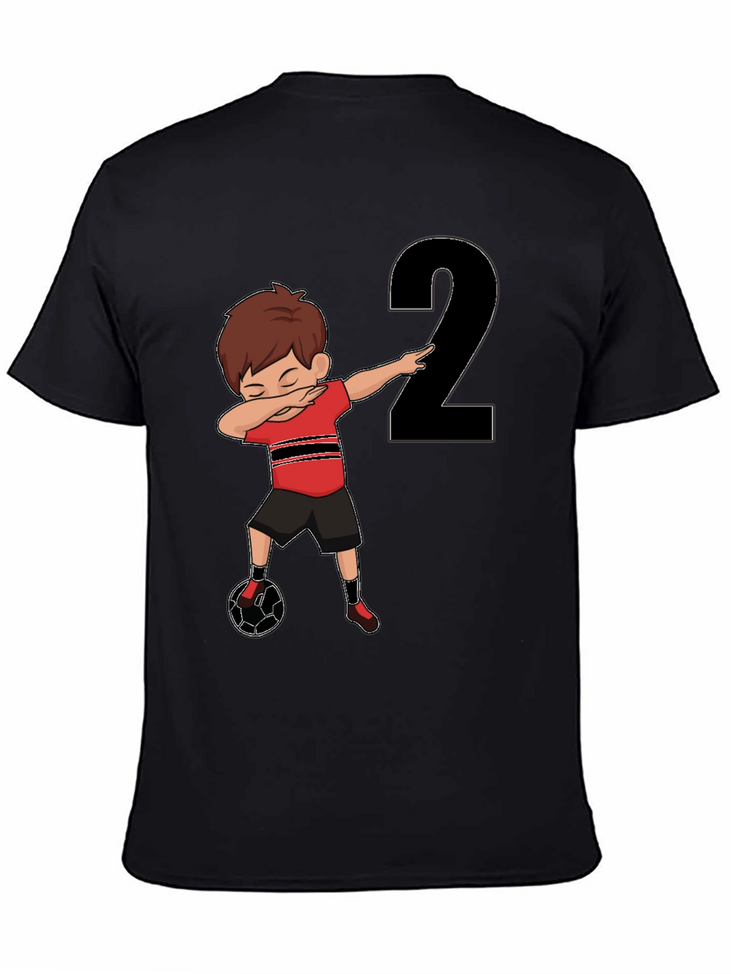 Dabbing Soccer Boy Birthday Number 2 T-Shirt