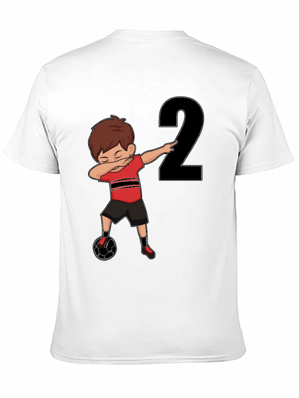 Dabbing Soccer Boy Birthday Number 2 T-Shirt