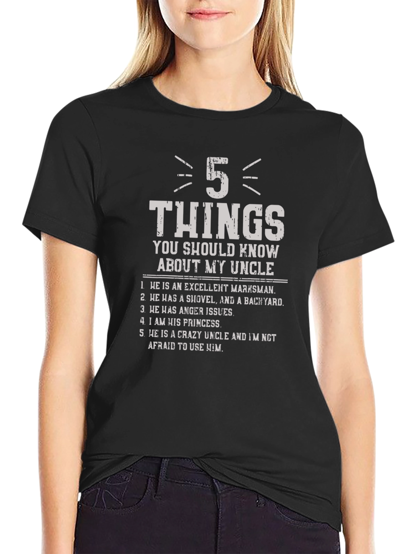 5 Things About My Uncle T-Shirt - Funny Gift