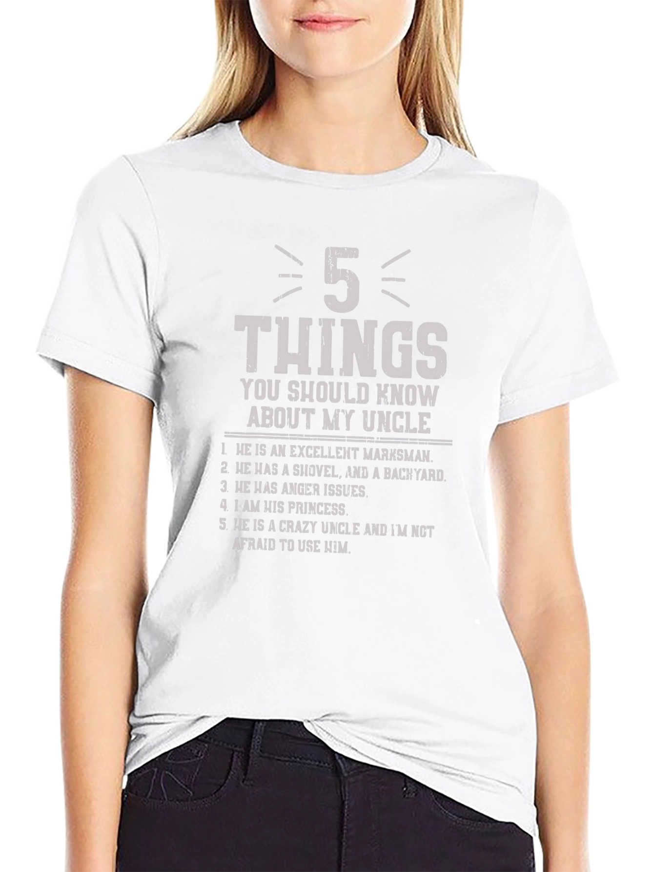 5 Things About My Uncle T-Shirt - Funny Gift