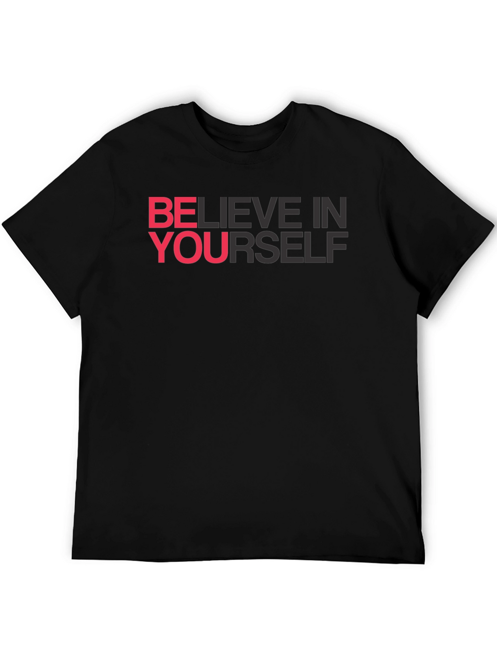 Believe In Yourself Graphic Tee - Black
