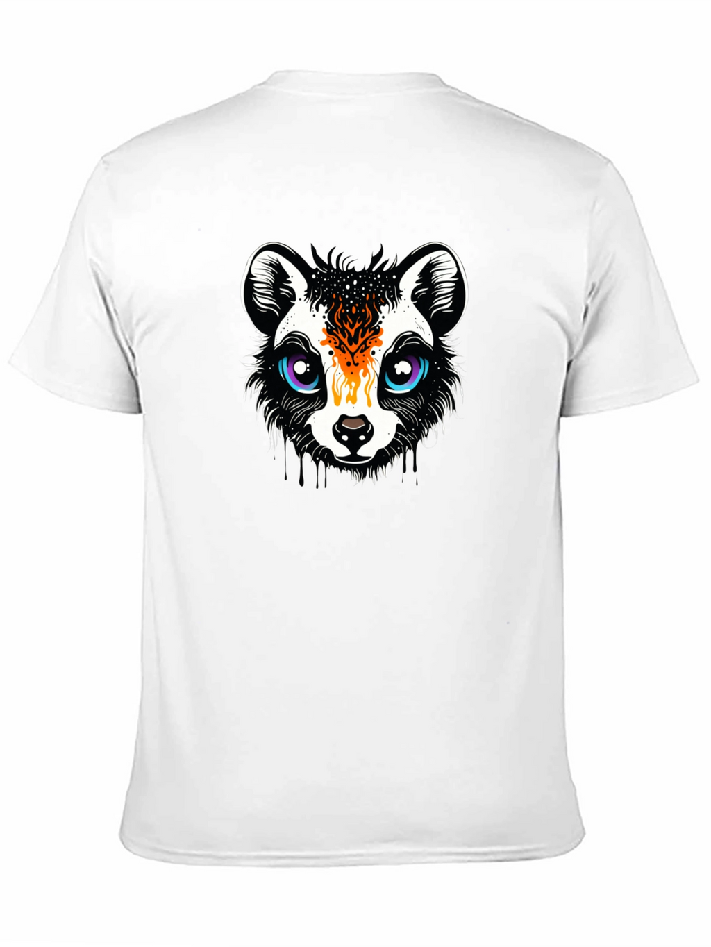 Funky Raccoon Graphic Tee - Black