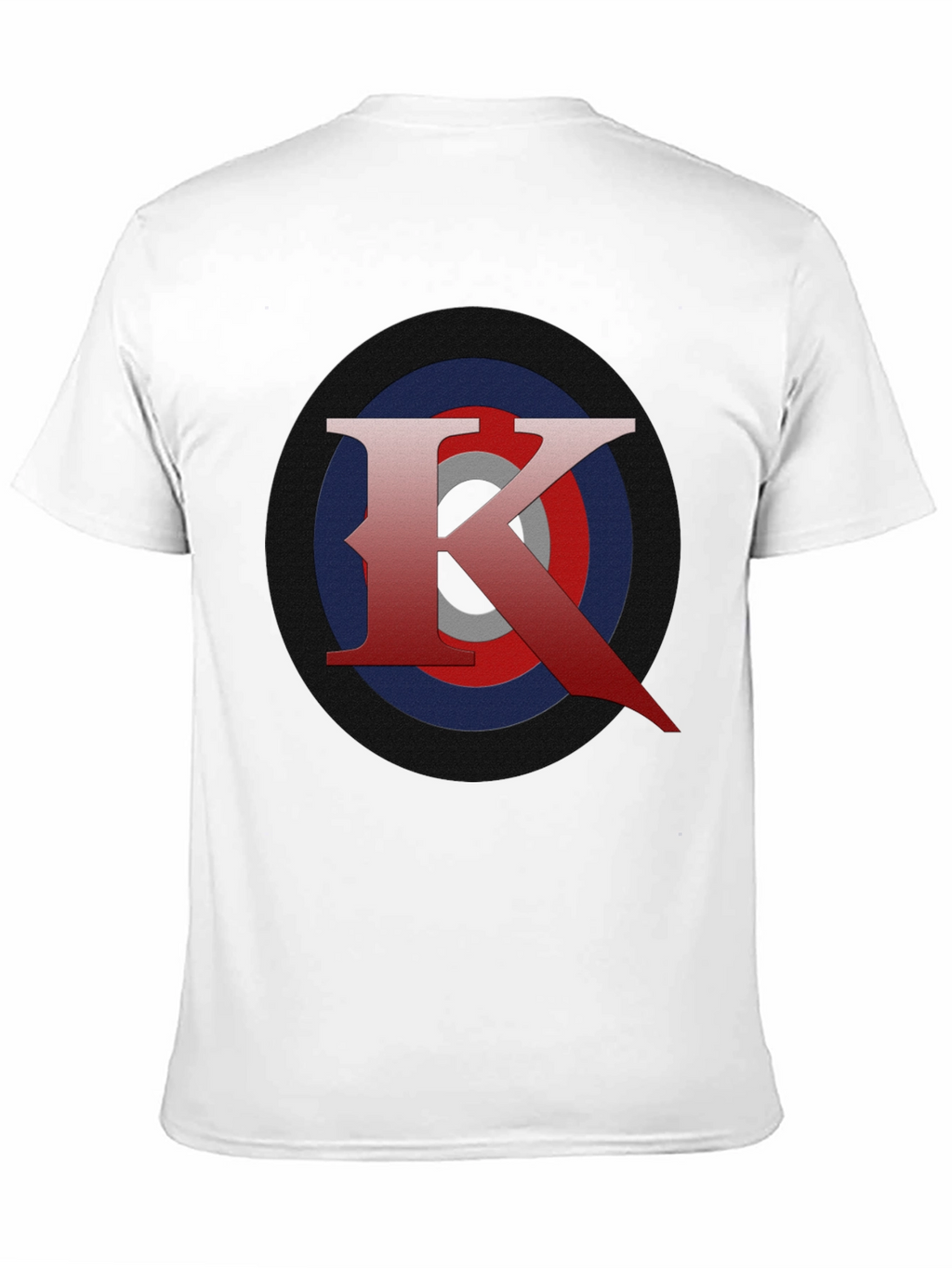 Letter K Target T-Shirt - Black Graphic Tee
