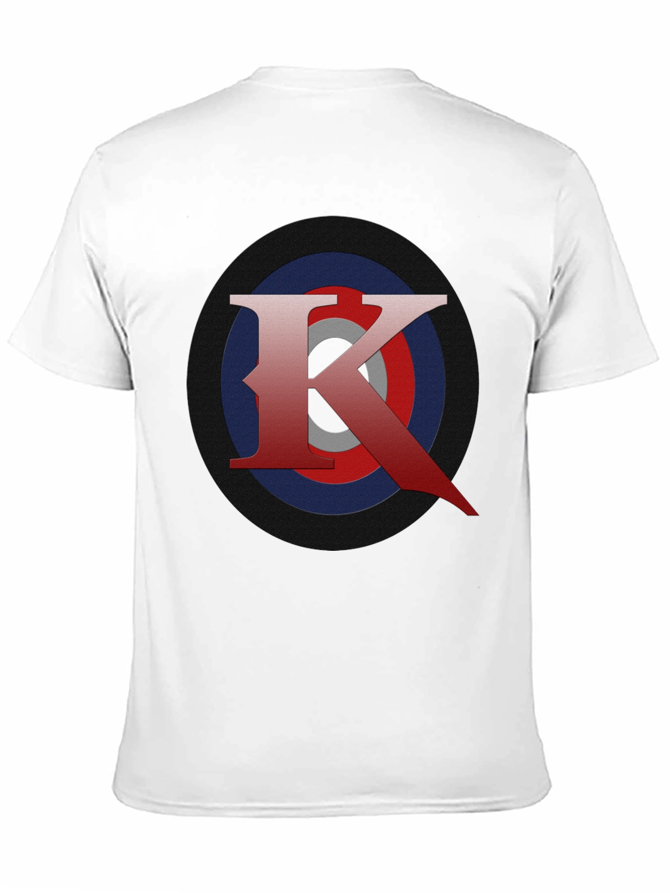 Letter K Target T-Shirt - Black Graphic Tee