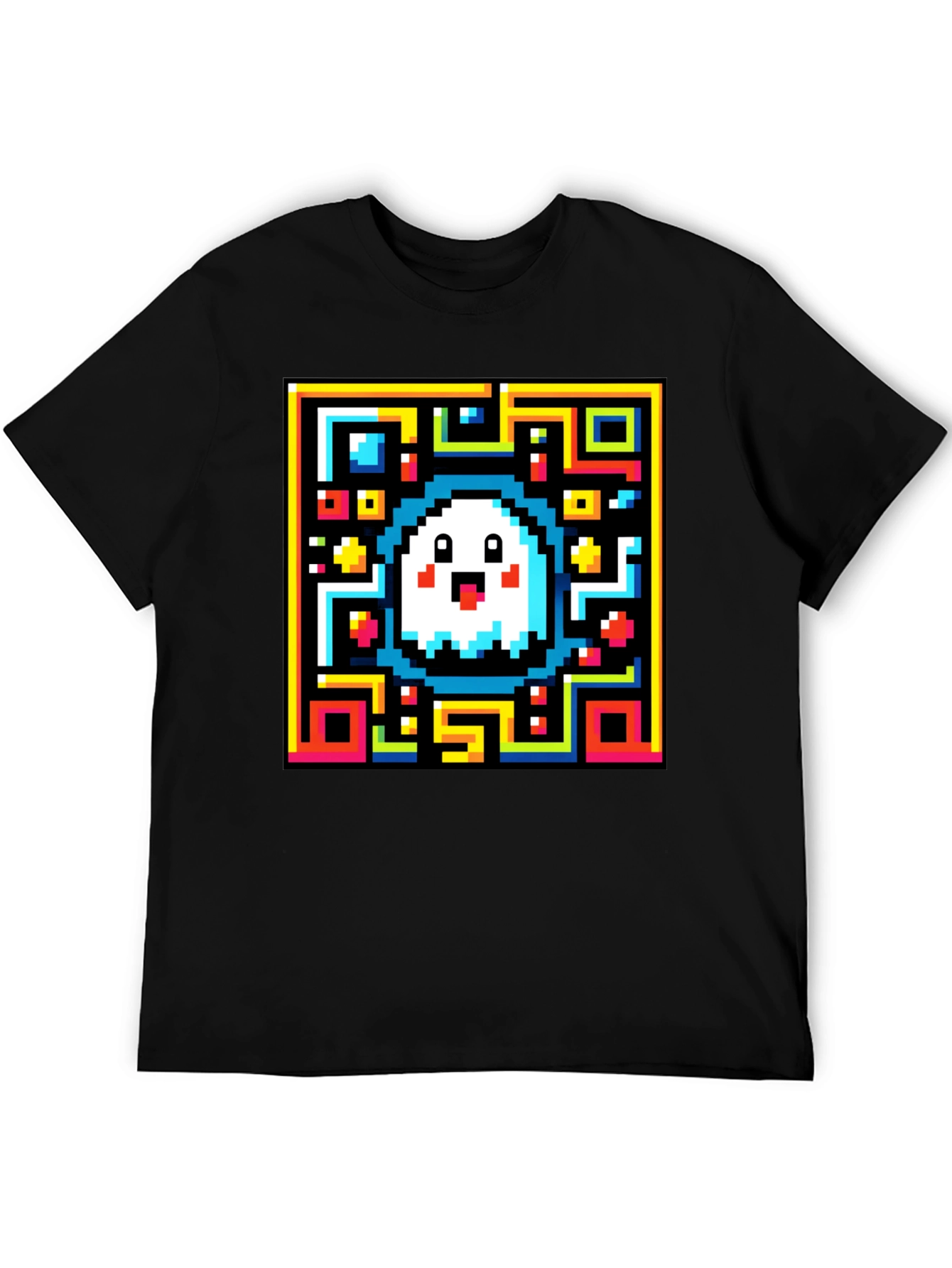 Pixel Ghost QR Code T-Shirt - Unique Design!