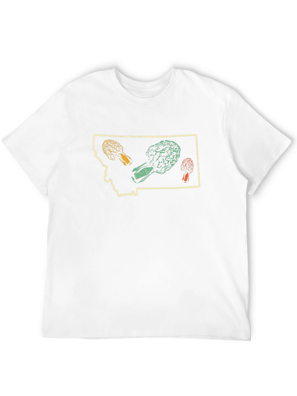 Montana Morel Mushroom Graphic T-Shirt