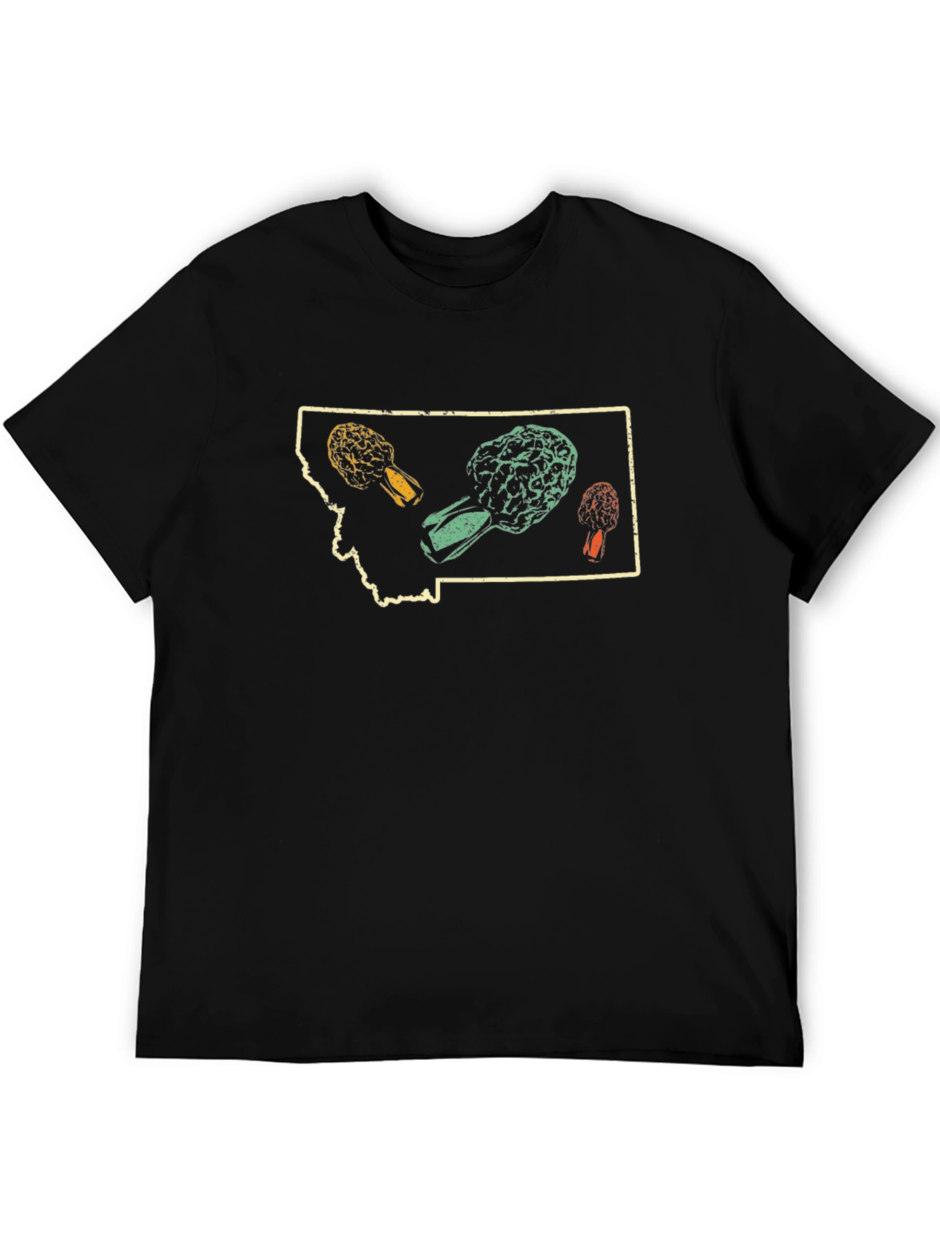 Montana Morel Mushroom Graphic T-Shirt