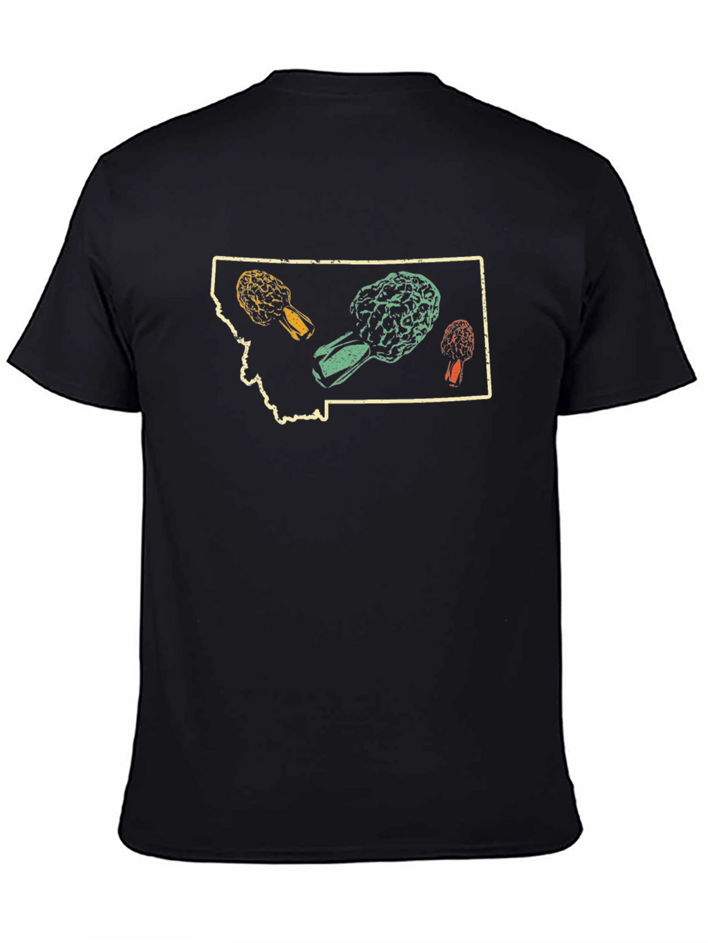 Montana Morel Mushroom Graphic T-Shirt