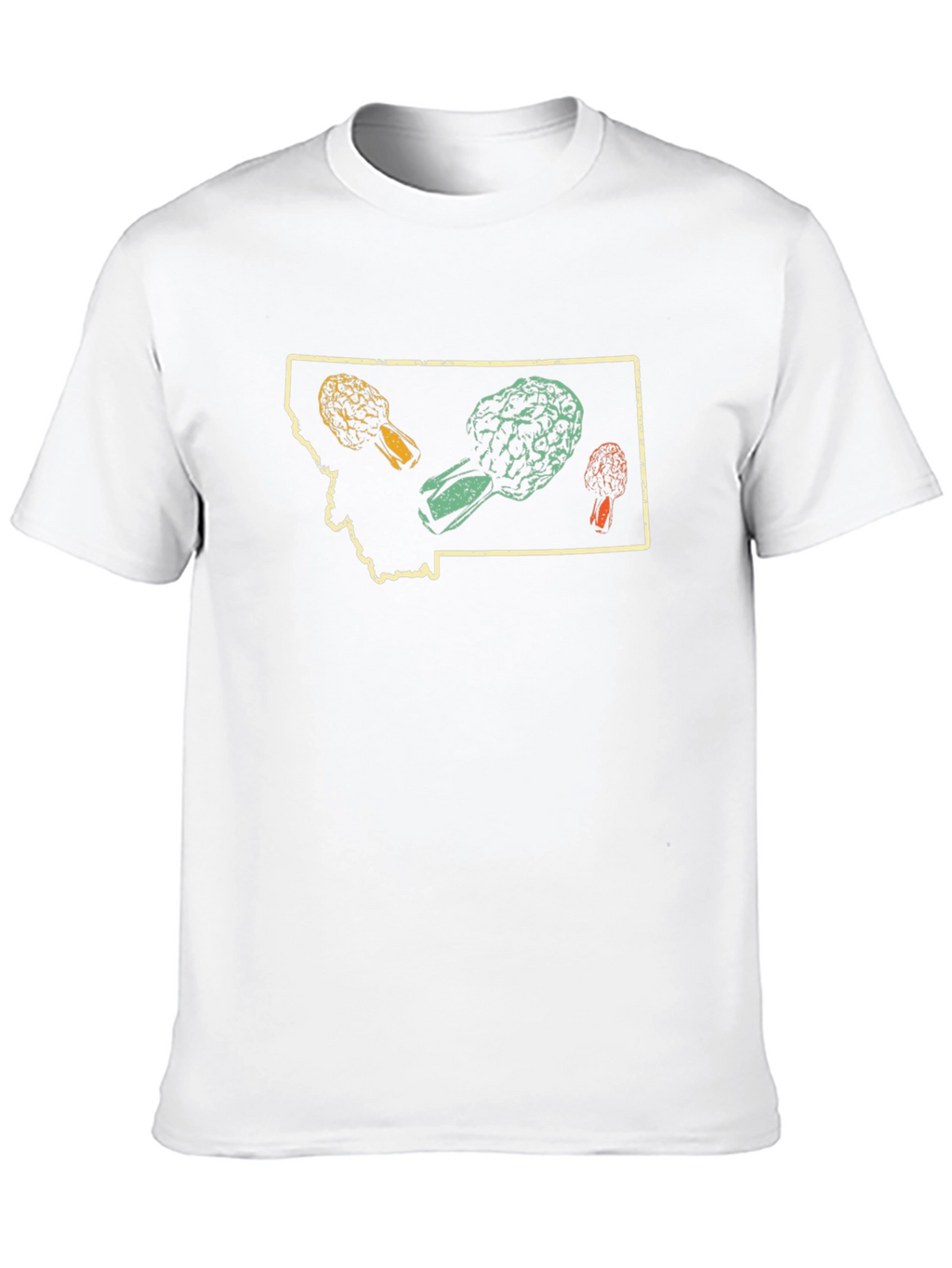 Montana Morel Mushroom Graphic T-Shirt