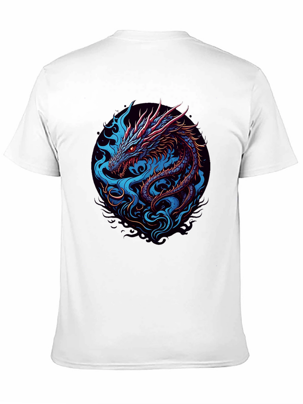 Dragon Graphic Tee - Black Cotton T-Shirt