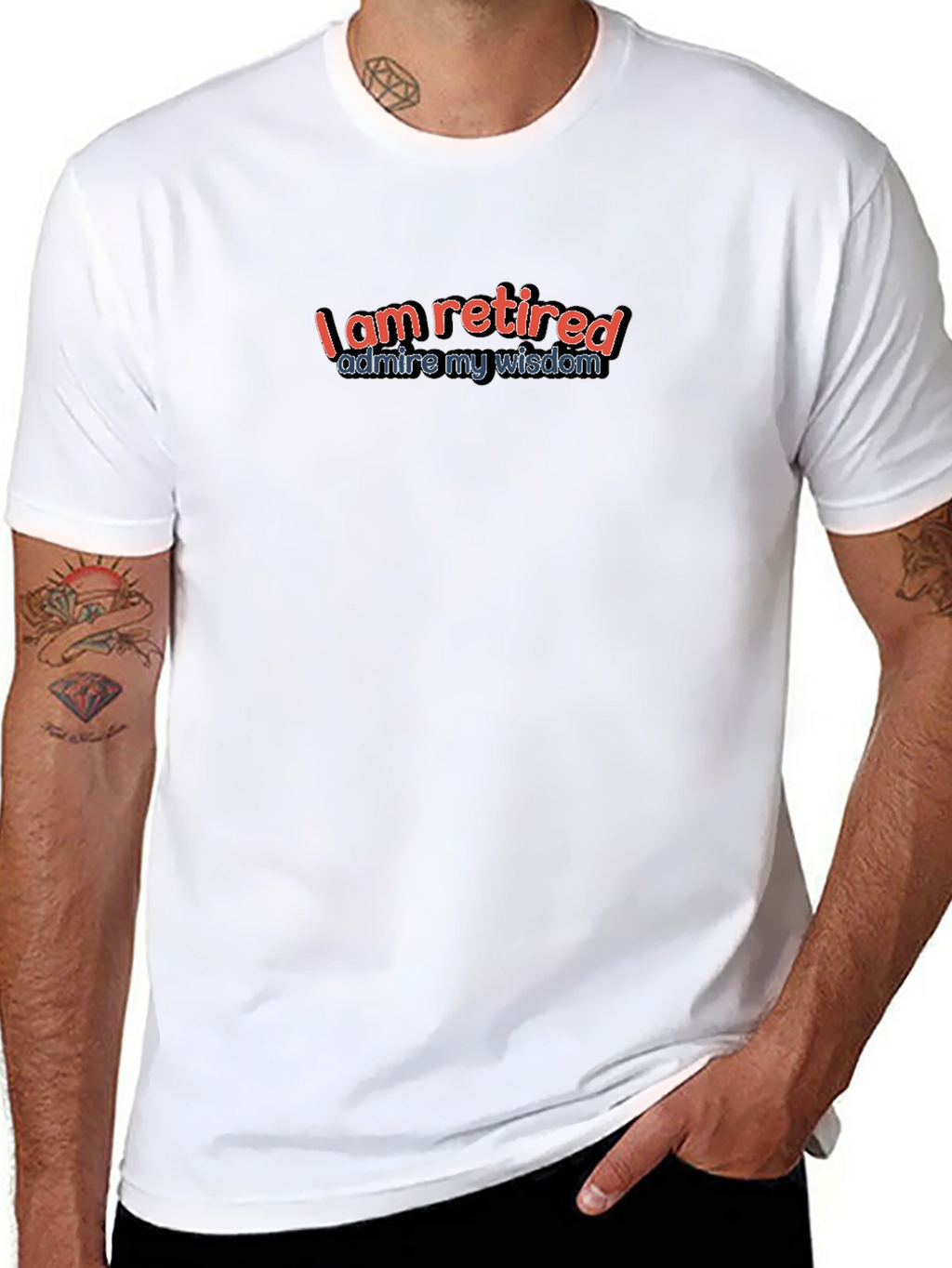 Retired Wisdom Black T-Shirt