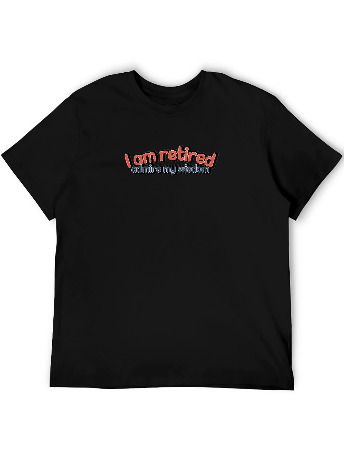 Retired Wisdom Black T-Shirt