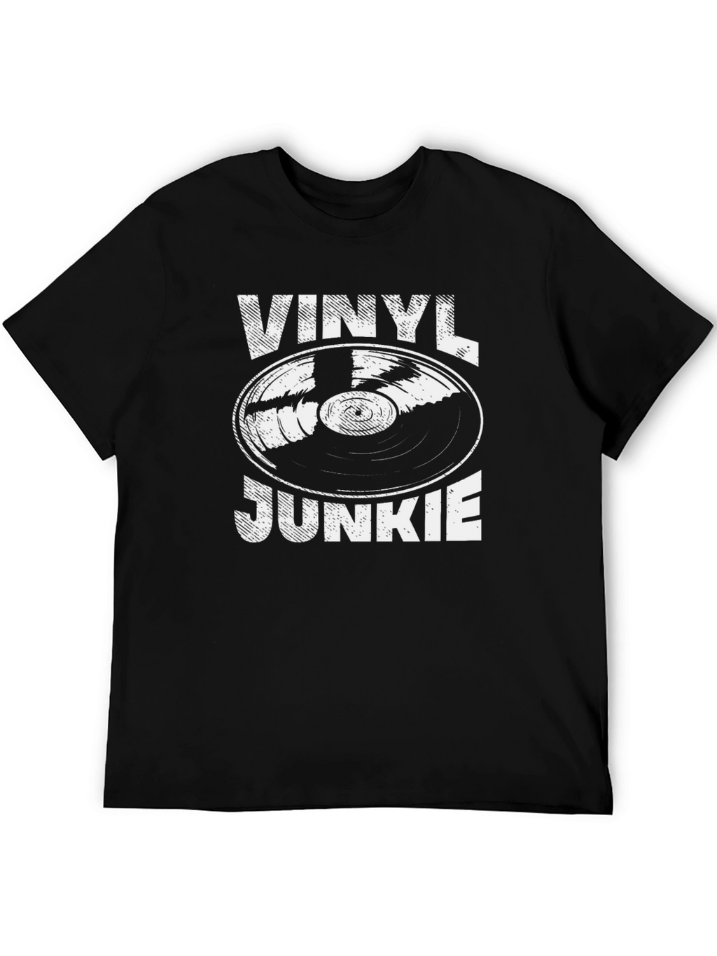 Vinyl Junkie Graphic T-Shirt - Music Lover Tee