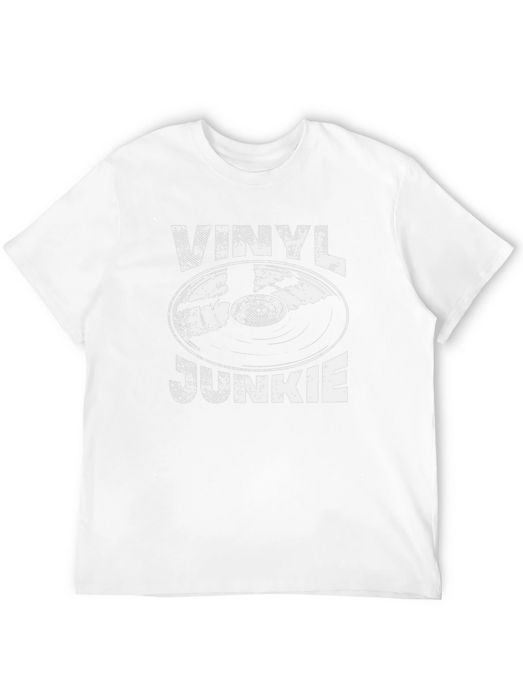 Vinyl Junkie Graphic T-Shirt - Music Lover Tee