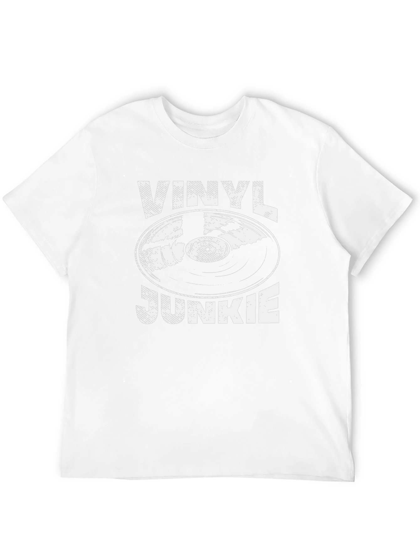 Vinyl Junkie Graphic T-Shirt - Music Lover Tee