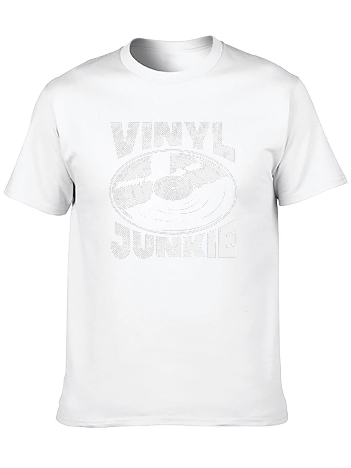 Vinyl Junkie Graphic T-Shirt - Music Lover Tee