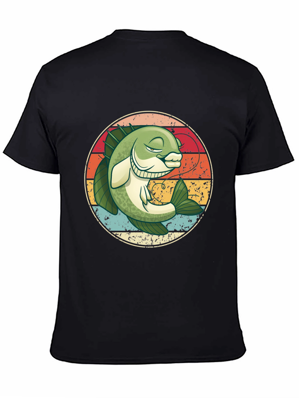 Retro Bass Fishing Graphic Tee