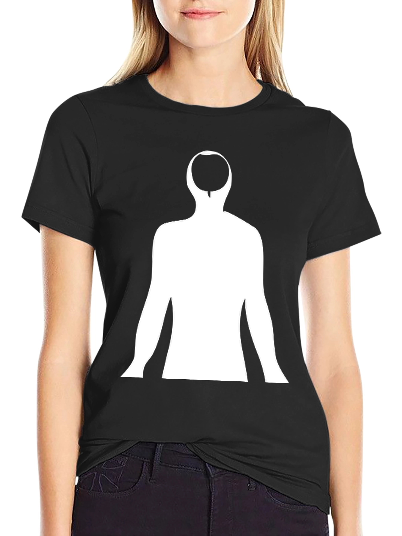 Abstract Silhouette Black T-Shirt