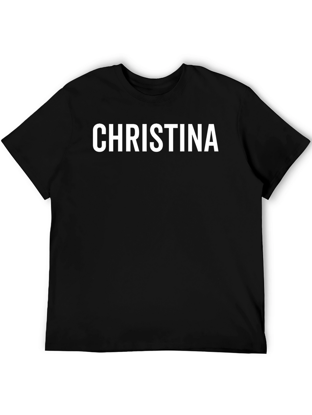 Personalized Name T-Shirt - CHRISTINA - Custom Text Tee