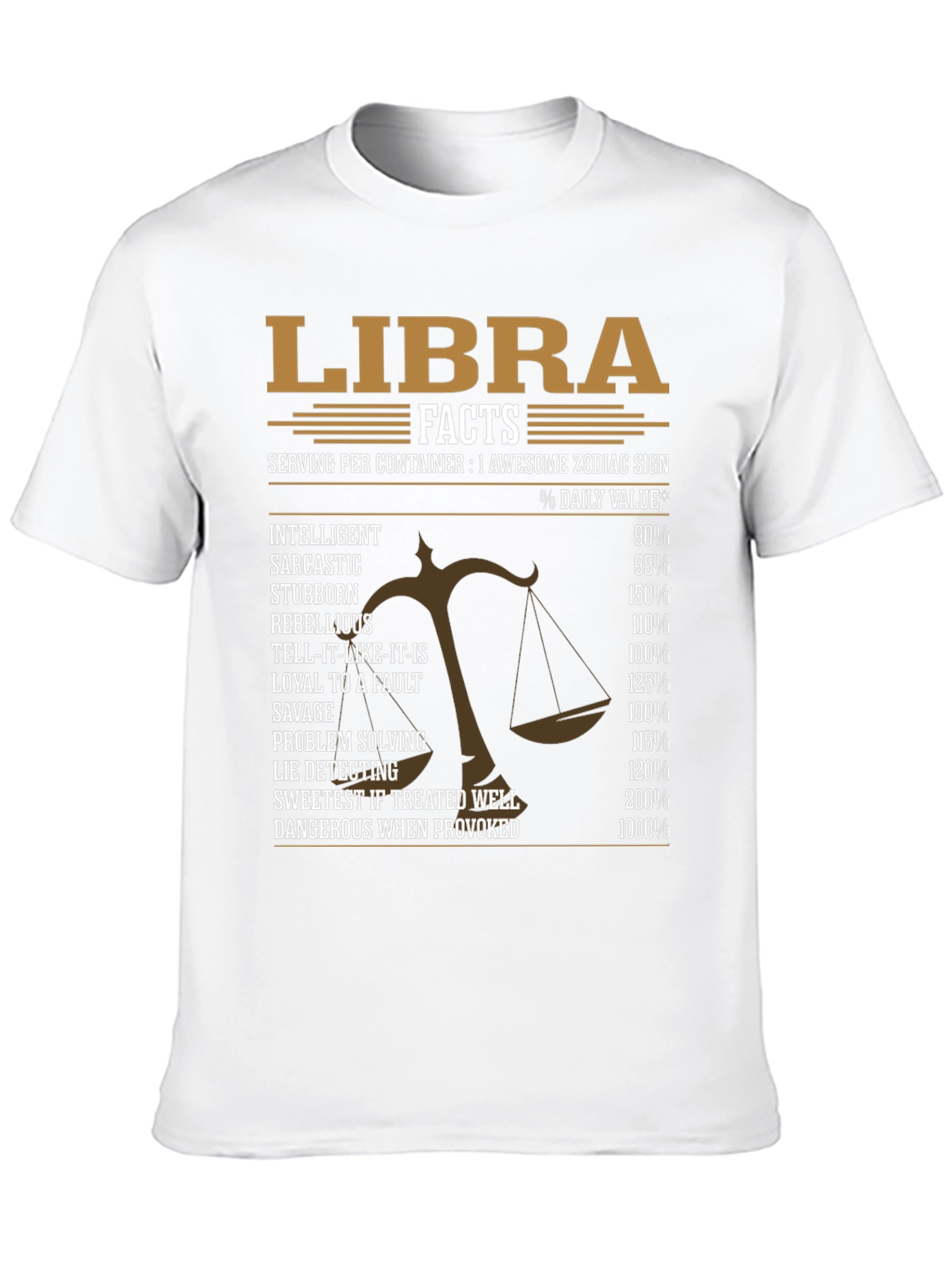Libra Zodiac Sign Facts T-Shirt