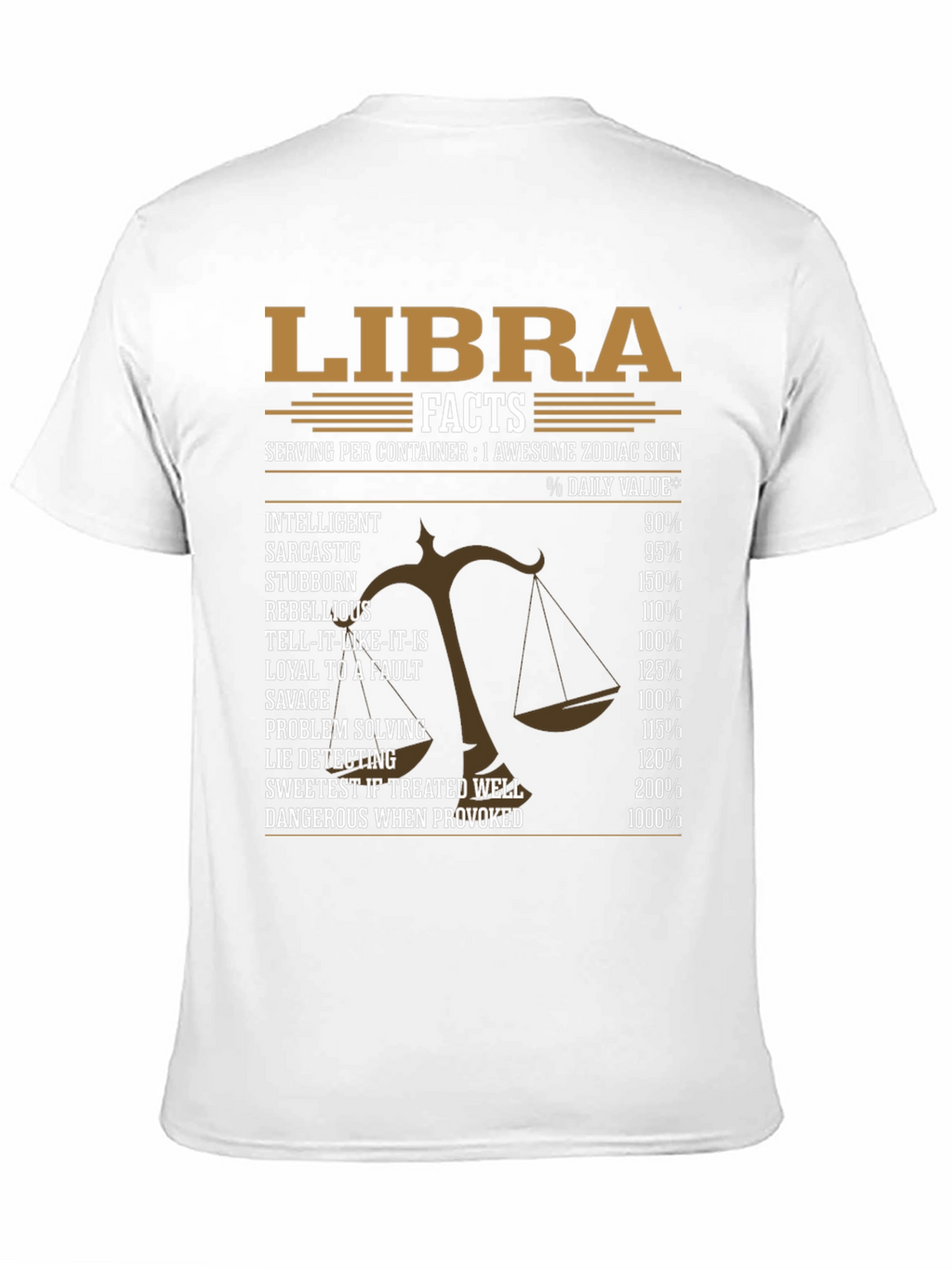 Libra Zodiac Sign Facts T-Shirt