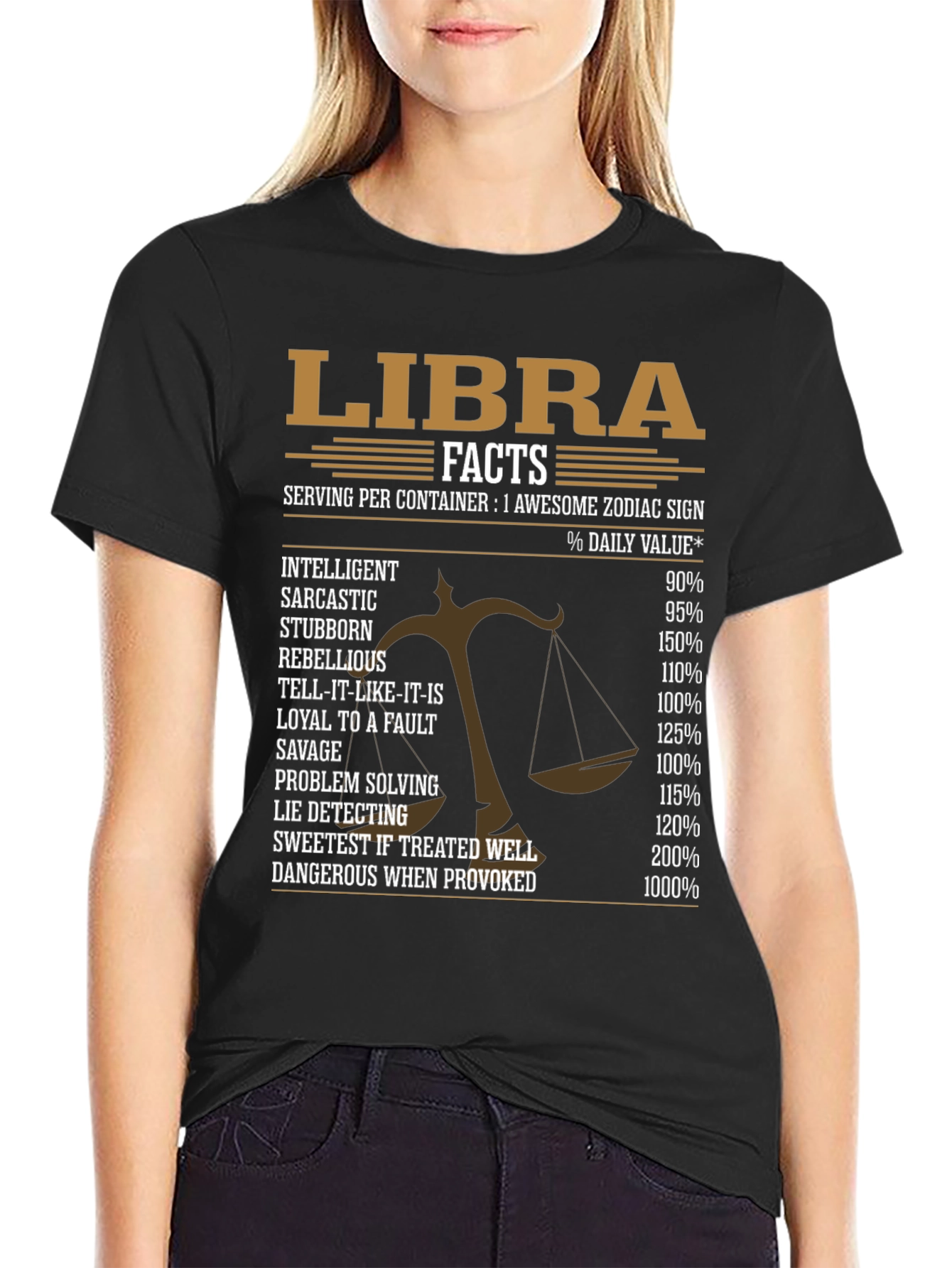 Libra Zodiac Sign Facts T-Shirt