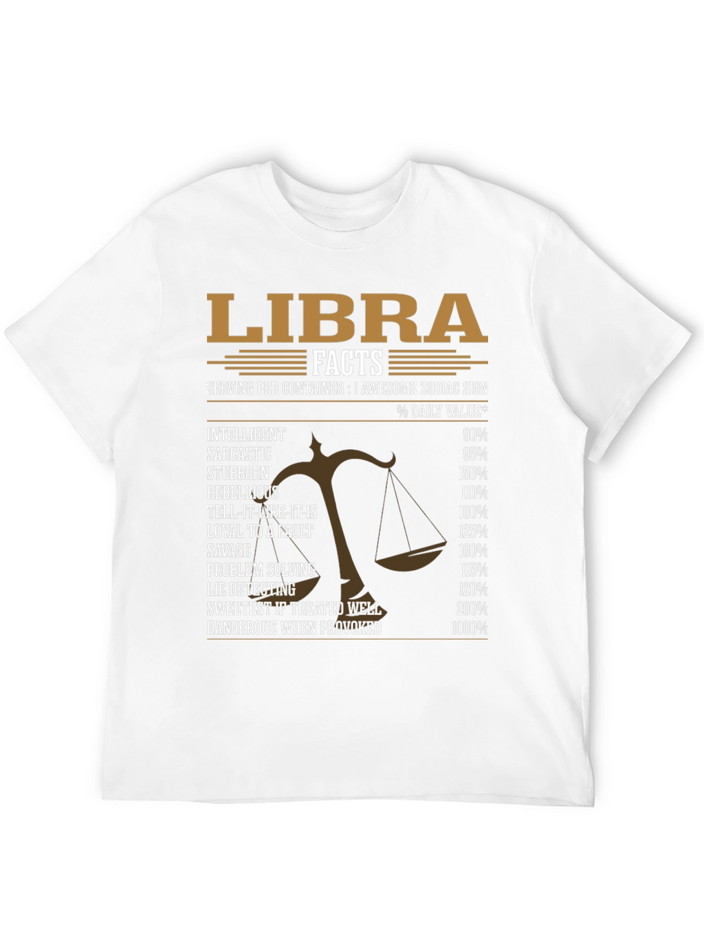 Libra Zodiac Sign Facts T-Shirt