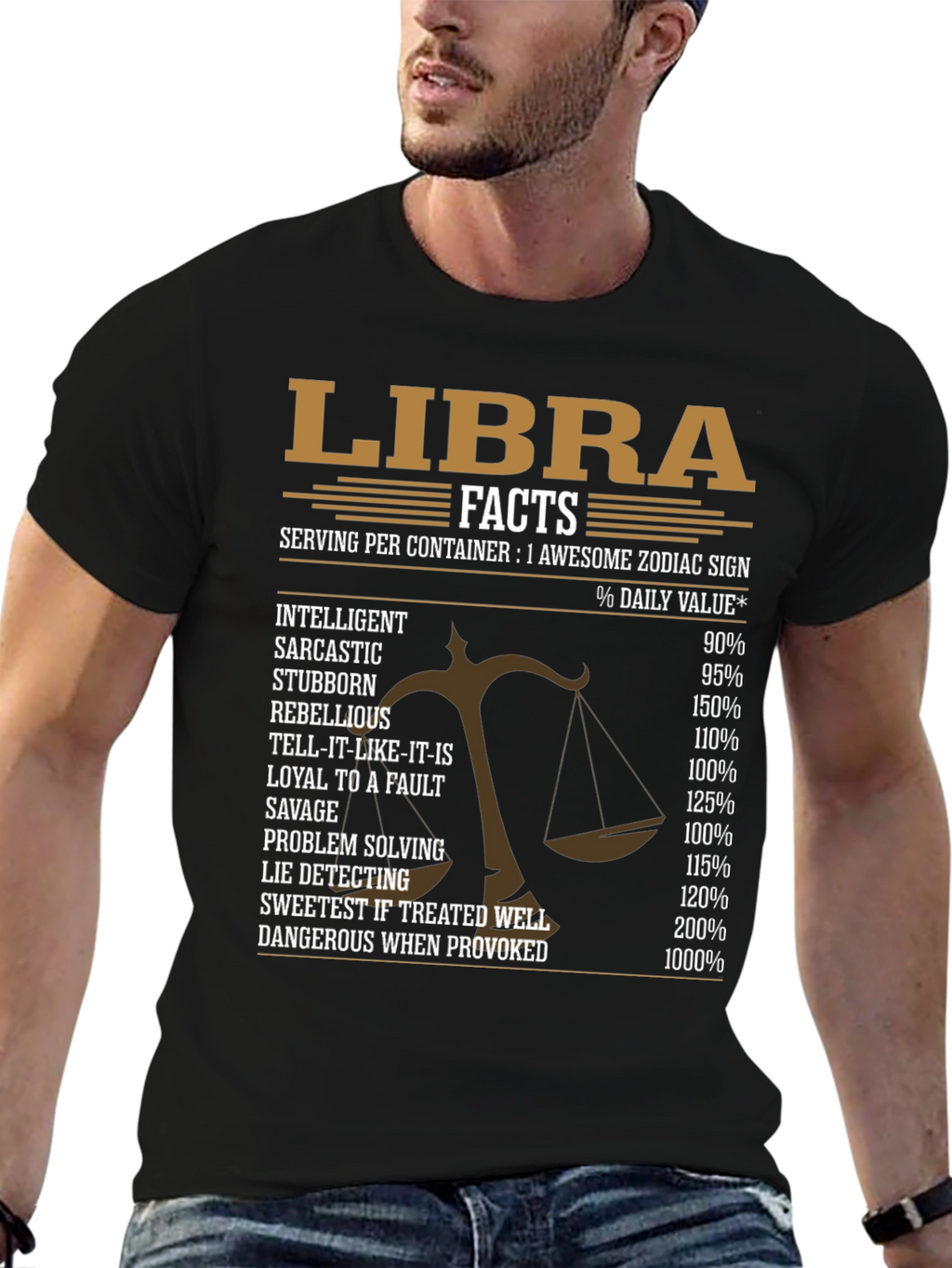 Libra Zodiac Sign Facts T-Shirt