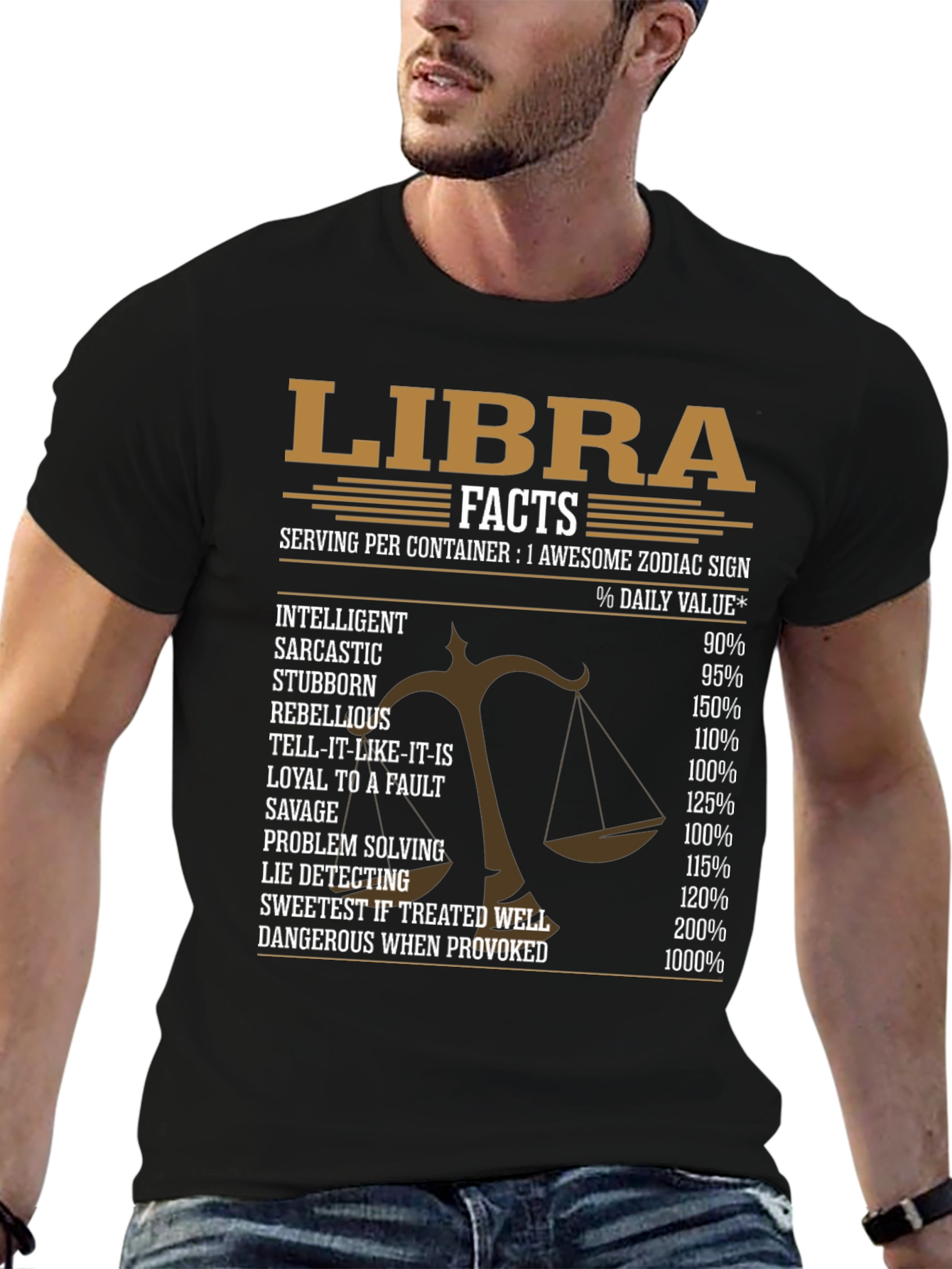 Libra Zodiac Sign Facts T-Shirt