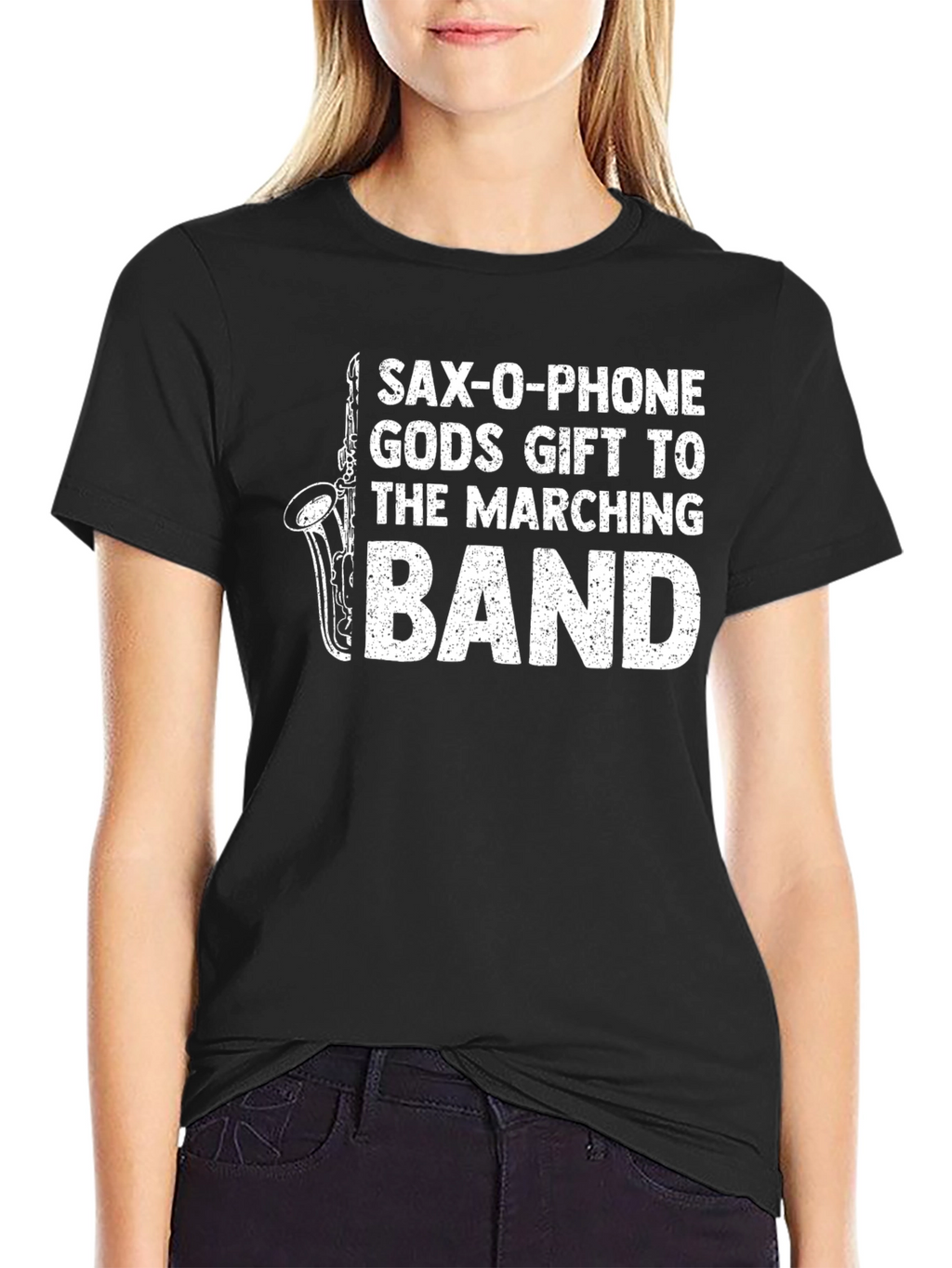 Saxophone Marching Band Graphic T-Shirt