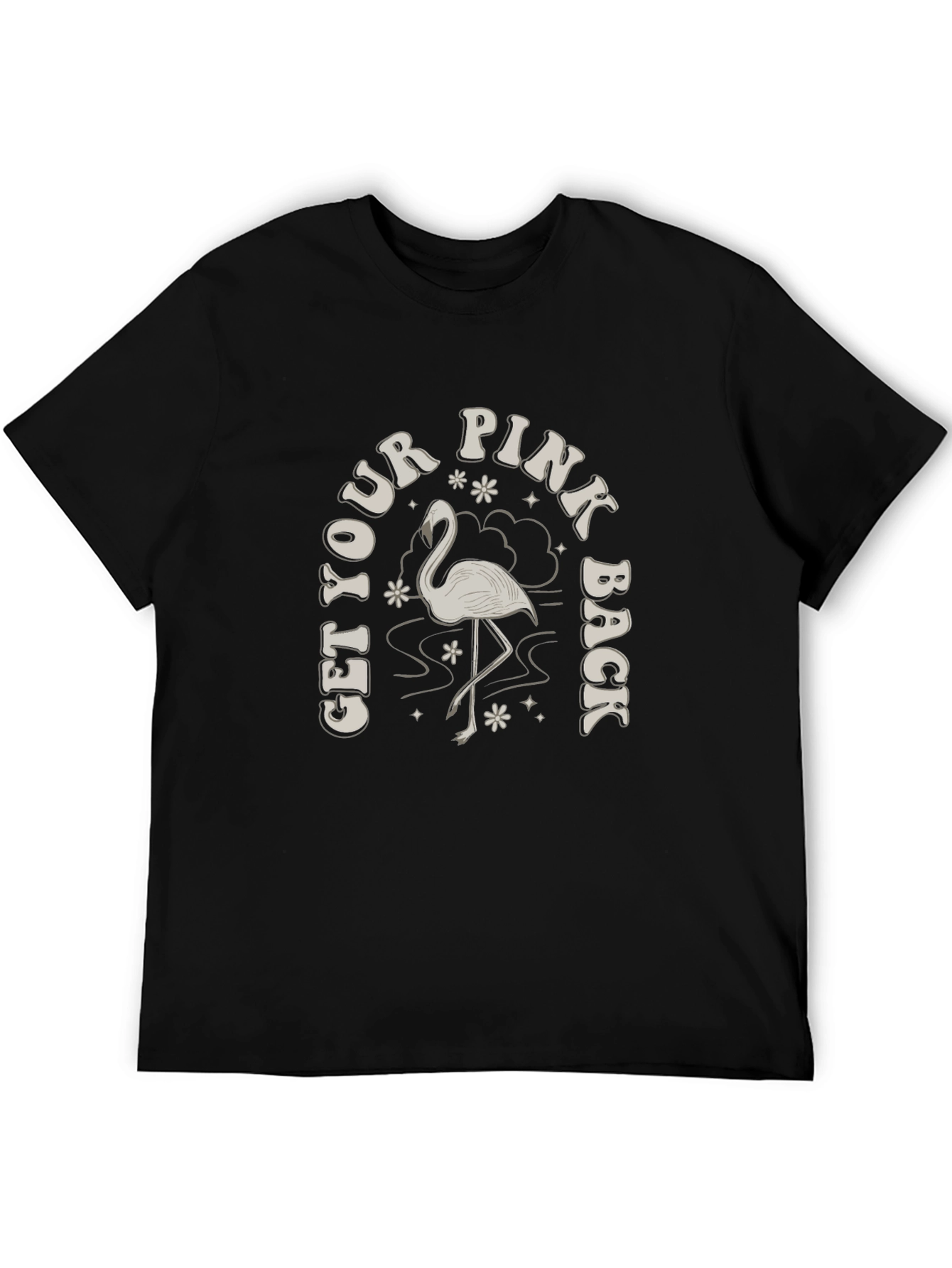 Get Your Pink Back T-Shirt - Flamingo Graphic Tee