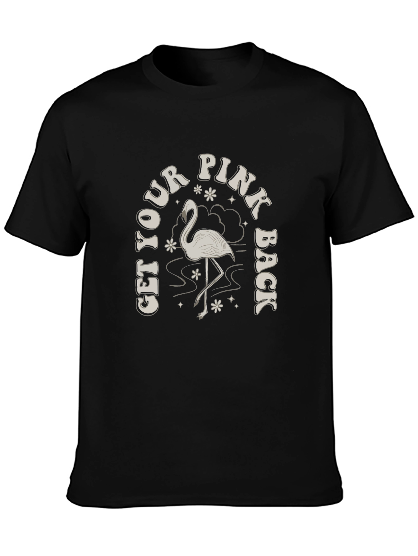 Get Your Pink Back T-Shirt - Flamingo Graphic Tee
