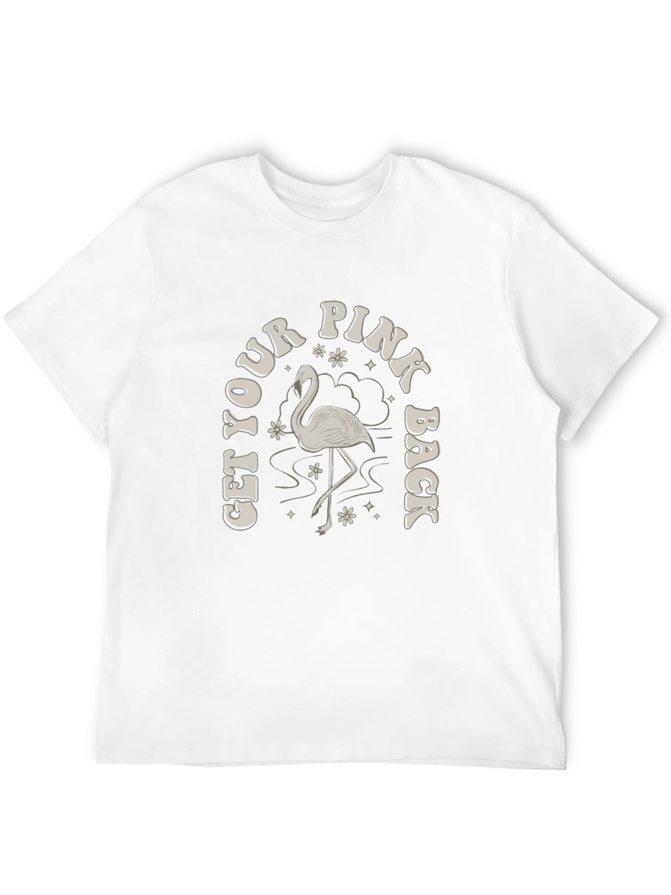 Get Your Pink Back T-Shirt - Flamingo Graphic Tee