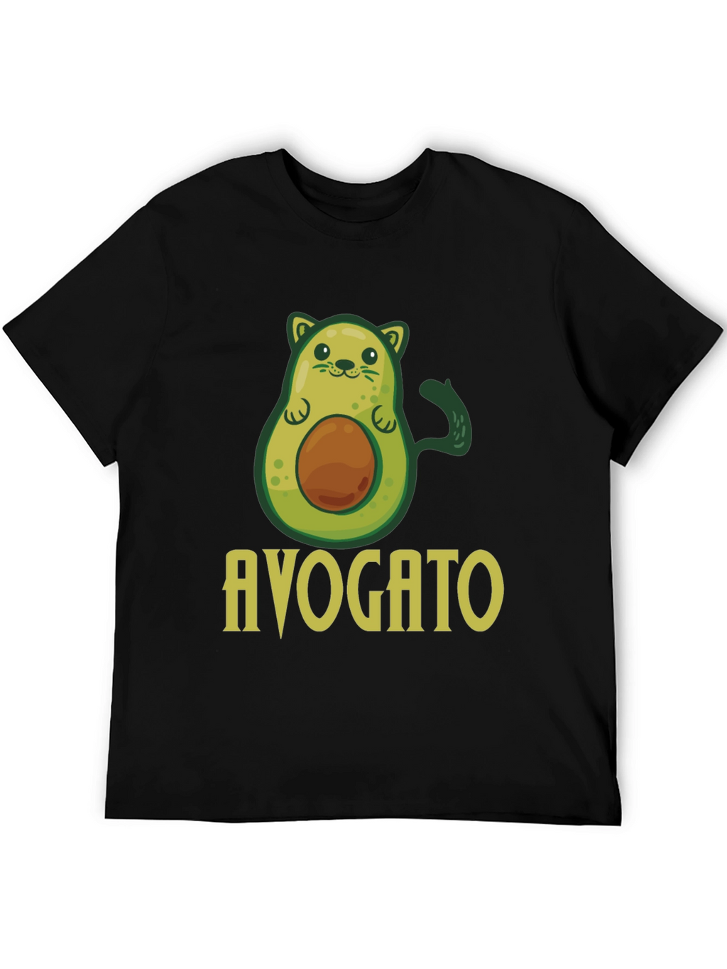 Avogato T-Shirt - Avocado Cat Pun Graphic Tee