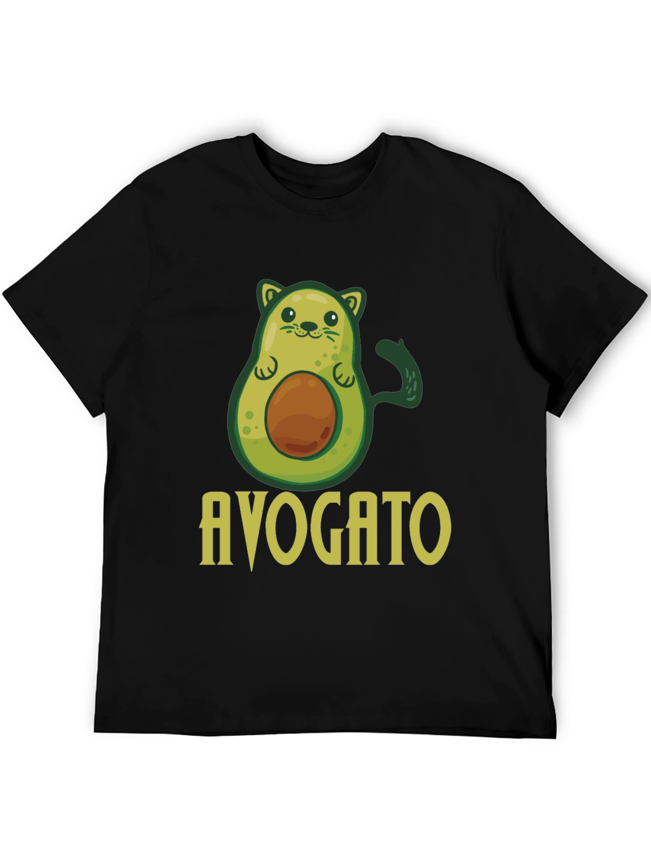 Avogato T-Shirt - Avocado Cat Pun Graphic Tee