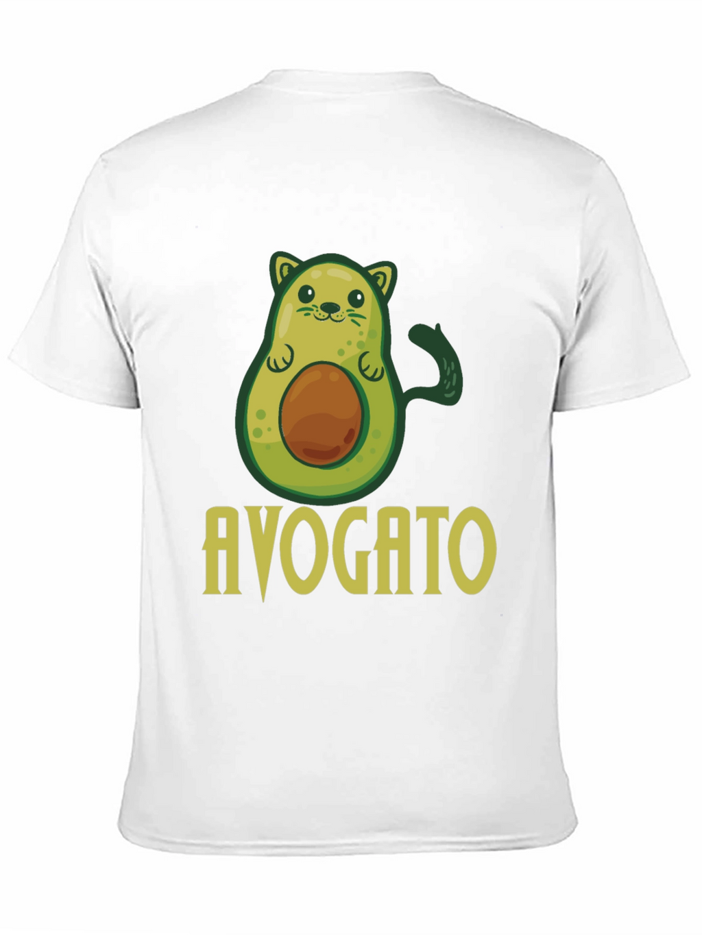 Avogato T-Shirt - Avocado Cat Pun Graphic Tee