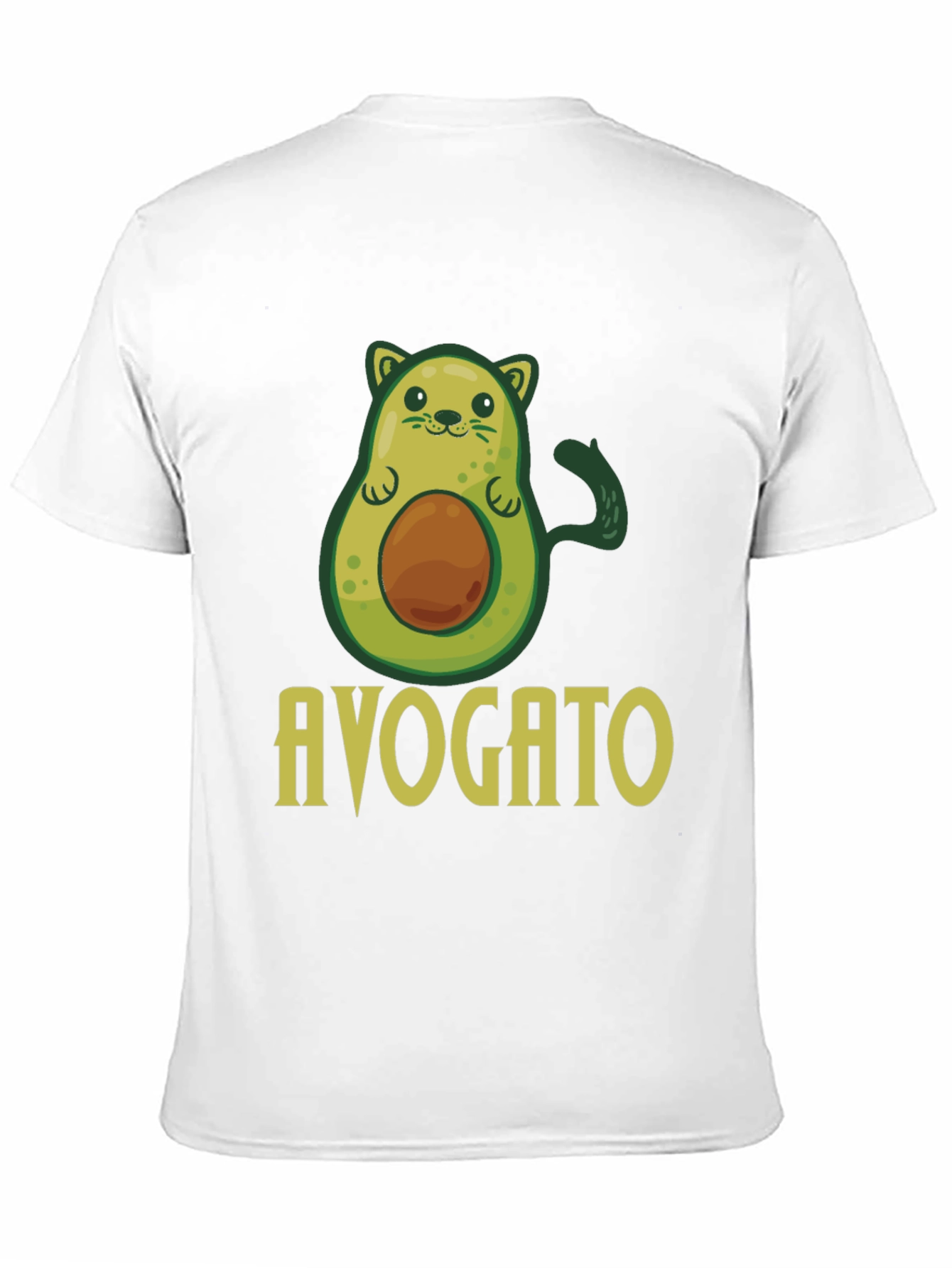 Avogato T-Shirt - Avocado Cat Pun Graphic Tee