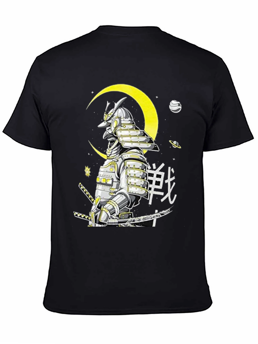 Samurai Warrior Graphic T-Shirt - Black